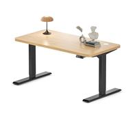 MAIDeSITe Scrivania regolabile in altezza (140 x 70 cm), regolabile in altezza, elettrico, a risparmio energetico, silenziosa, portata 160 kg, con funzione di protezione contro le collisioni, S2 Pro