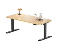 MAIDeSITe Scrivania regolabile in altezza, 160 x 80 cm, scrivania elettrica regolabile in altezza, 3 livelli con 2 efficienza energetica, motori stabili e silenziosi, portata 160 kg -S2 Pro Plus