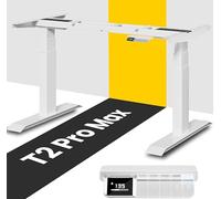 MAIDeSITe T2 Pro Max Scrivania Elettrico Regolabile in Altezza, Regolabile a 135 cm, Capacità di Carico 160kg, con Sistema di Controllo Piano-Master e Funzione di Protezione Anti-collisione