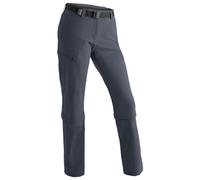 Maier Sports Pantaloni da trekking Arolla idrorepellenti, zip-off, senza PFC 42 Regular Donna Grigio