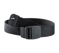 maier sports Eco Belt, Cintura, Comoda cintura per l'outdoor con fibbia in plastica per uomo e donna, Estremamente leggera, Regolabile all'infinito, Vestibilità perfetta, Nero, 2 (95 cm)