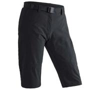 maier sports Kluane, Pantaloni Corti da Trekking da Donna, Pantaloni Outdoor idrorepellenti per Trekking ed Escursioni, Senza PFC, MSTRETCH PRO 4 & Dryprotec, Nero, 38 (W30/L31)