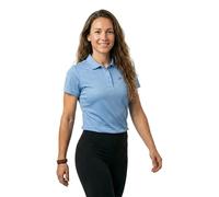 Maier Sports Polo donna Ulrike - Piqué leggero, Dryprotec, traspirante, NFC - 38 Blu