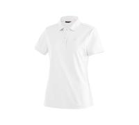 Maier Sports - Women's Ulrike - Maglia polo 42 - Regular bianco/grigio