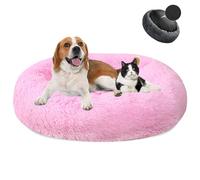 MAIFENGL Letto per Cani Cuccia per Gatti Rotondo, Letto Peluche Ciambella per Animale Domestico, Lavabile Letto per Cani e Gatti-Bright Pink|| Ø50cm/20in