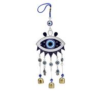MAIGO Evil Eye Gifts - Campane a vento blu contro il malocchio, scacciapensieri con occhi malvagi, ornamento da appendere per casa, giardino o esterno, decorazione per albero di buona fortuna, regalo