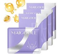 Maigoole Maschera Collo Rassodante e Antirughe ai Peptidi, Confezione da 5, Maschera Collo Rassodante ai Peptidi, Idratante e Riducente le Rughe (3pcs)