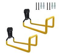 Maigridy 2 pratici supporti per tubo da parete con rivestimento antiruggine per un efficiente stoccaggio in giardino e gancio salvaspazio