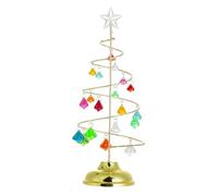 Maigridy Albero di Natale artificiale Ornamento Da Tavolo Con Luce LED Lampada Stella di Cristallo 2024 Decorazione di Natale Per La Casa Partito Da Tavolo Decorazione Albero