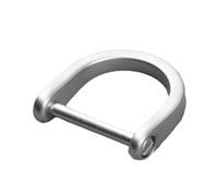 Maigridy Anelli a D con vite di chiusura a ferro di cavallo a forma di U fibbia a vite in grillo semicerchio per fibbia a forma di D in pelle per zaino in spalla