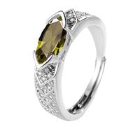 Maigridy Anelli aperti alla moda con zirconia cubica che migliorano i flussi e supportano uno stile di vita elegante Outfuts abbigliamento casual coppia anelli di promessa, Misura unica, come