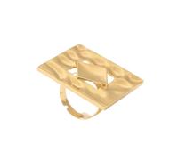 Maigridy Anelli geometrici di apertura dei gioielli a mano che offrono un look alla moda per coloro che abbracciano l'individualità anelli geometrici con fiori, B, come descritto, come descritto
