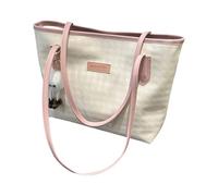 Maigridy Borsa da lavoro moderna oversize in PU per le donne borsa a tracolla per laptop e design rimovibile borsa a tracolla pied de poule alla moda, B, Taglia unica