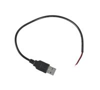 Maigridy Cavo di prolunga USB maschio a 2 pin con estremità aperta, 25 cm-300 cm, 5 V, 3 A, 22 AWG, per macchina fotografica, luce LED, router, ventola, cavo di alimentazione