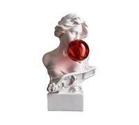 Maigridy Divertente statua greca che soffia bolle in resina sintetica busto greco scultura statuetta per casa e ufficio decorazione ufficio decorazione