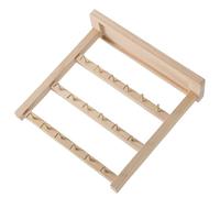 Maigridy Elegante portachiavi in legno porta accessori elegante anelli organizzatori stand robusto portachiavi per caffetteria decorazioni pratico anelli espositore, 1, Legno