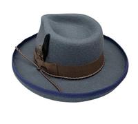 Maigridy Homburg Fedoras Cappello di Lana Top Classico Porkpie Per Ragazzo Uomini Festa a Tema Foto Puntelli