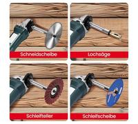 Maigridy Precisions - Estensione filettata M14 per smerigliatrici e lucidatrici, 114 mm, in acciaio, adattatore a sgancio rapido per albero