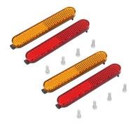 Maigridy Set di 2 coperture riflettenti laterali per scooter elettrico con cinghia riflettente per proteggere il guscio anteriore e posteriore del tubo riflettore notturno ruota posteriore guscio