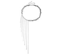 Maigridy Unica collana irregolare con perline e nappe, lunghezza regolabile, catena clavicola, gioielli da indossare per gli appassionati di moda collana collare dichiarazione