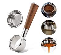 Maiju Portafiltro a 2 orecchie da 58 mm in acciaio inox senza fondo con manico per caffè GAGGIA CLASSIC ESPR O BABY CLASSIC NEW BABY
