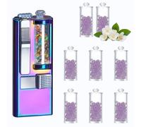 maikeduo Capsule Aromatiche per Sigarette, 800 PCS Palline Sigarette Aromatizzate + Metallo Capsule Sigarette Macchina, Click Ball per Sigarette (Gelsomino)