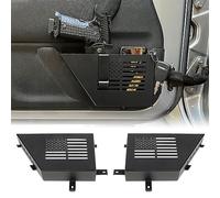 MAIKER - Scatola portaoggetti in metallo per porta anteriore, inserto laterale per Jeep Wrangler JK 2/4 porte 2007-2018, 2 pezzi, colore: nero