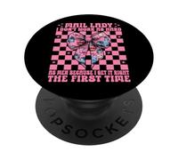 Mail Lady Non lavoro così duramente come gli uomini Poste Coquette PopSockets PopGrip Adesivo