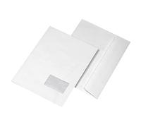 Mail Media 284230 Buste a soffietto con striscia adesiva C4, bianco