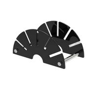 Mail Organizer - Black Acrylic Desktop Letter Holder Card Storage Rack