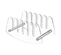 Mail Sorter verticale acrilico multi-slot scrivania buste Storage | Busta Mail Organizer per Casa Ufficio Appartamento Soggiorno Ingresso Armadio Piano di Lavoro Libreria Banconote Cartoline