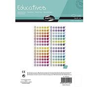 Maildor Adesivi educativi-Volti, Confezione da 20 Fogli, Carta, Multicolore, 21.0 x 16.0 x 1.5 cm