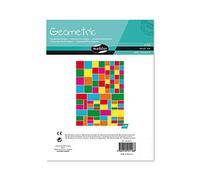 Maildor Adesivi Geometrici Quadrati e rettangolari, Confezione da 20 Fogli, Carta, Multicolore, 21.0 x 16.0 x 1.5 cm