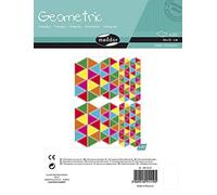 Maildor Adesivi Geometrici triangolari, Confezione da 20 Fogli, Carta, Multicolore, 21.0 x 16.0 x 0.6 cm