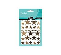 Maildor AE027O - Adesivi 3D Initial - 4 Fogli 10,5x16 cm - Oro & Argento - ÉTOILES (152 Adesivi)