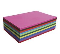 Maildor by Clairefontaine 456499C - Zestaw 25 arkuszy papieru kolorowego 270 g/m² - format 50 x 70 cm - 8 kolorów - papier z recyklingu - prace ręczne, DIY, zajęcia kreatywne