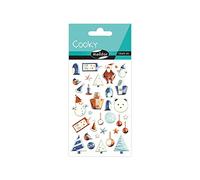 Maildor CY103C - ADESIVI 3D Cooky - 8 fogli 12x8 cm - 778 adesivi - Natale