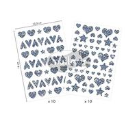 Maildor- Herzen/Sterne Adesivi, Multicolore, AE221C