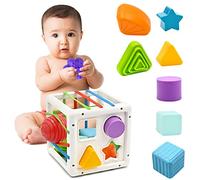 Mailesi Giochi Montessori Giocattolo per Bambini 2 3 Anni, Cubo Bambino per La Motricità Fine e Apprendimento Educativi, Cadeaux D'anniversaire Regalo Sensoriale per Bambini e Bambine di 2 3 Anni