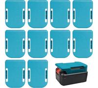 Mailfull 10 Pezzi Supporti Batteria Scaffale per Mensola per Montaggio a Parete per Batteria con BL1860 BL1850 BL1840 BL1830 BL1820 BL1815N