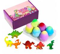 Mailfull 6 Uova Arcobaleno a Sorpresa con Dinosauro da Far Schiudere | Regali per Compleanno e Pasqua Idea Regalo Perfetta per Tutti gli Appassionati di Dinosauri