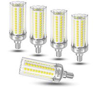 Lampadine LED di mais, 16W candelabro Lampadina LED E14 Bianco Freddo 6000K 1900LM, 120W 150W equivalenti a incandescenza, Angolo 360, Edison Lampadine Mais, Non Dimmerabile. 5 Pezzi