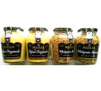 Maille Mustard 4 pezzi - (2 x 215gm Digione Originale e 2 x 210gm senape integrale)