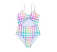 Maillot de Bain d'été Bikini Maillot de Bain Fille Bikini à Carreaux pour Enfants