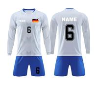 Maillot de Foot 2026 Personnalisé Ensemble Complet Haut Short Chaussette | Ensemble de Maillots Football pour Garçons et Enfants Cadeaux pour les Fans Vêtements avec chaussettes
