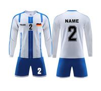 Maillot de Foot 2026 Personnalisé Ensemble Complet Haut Short Chaussette | Ensemble de Maillots Football pour Garçons et Enfants Cadeaux pour les Fans Vêtements avec chaussettes