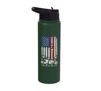 MailMan PostMan Post Office Worker Patriotic Postal Worker Stainless Steel Insulated Water Bottle