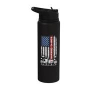 MailMan PostMan Post Office Worker Patriotic Postal Worker Stainless Steel Insulated Water Bottle