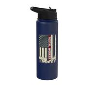 MailMan PostMan Post Office Worker Patriotic Postal Worker Stainless Steel Insulated Water Bottle