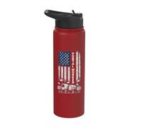 MailMan PostMan Post Office Worker Patriotic Postal Worker Stainless Steel Insulated Water Bottle